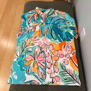 Tropical Teal Golf Shirt